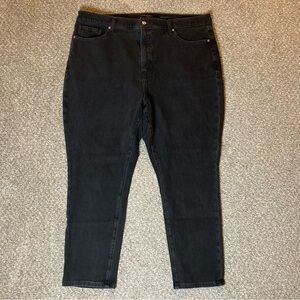 Banana Republic Jeans 35 Women’s Ultra High Rise Slim Fit Stretch Black Denim